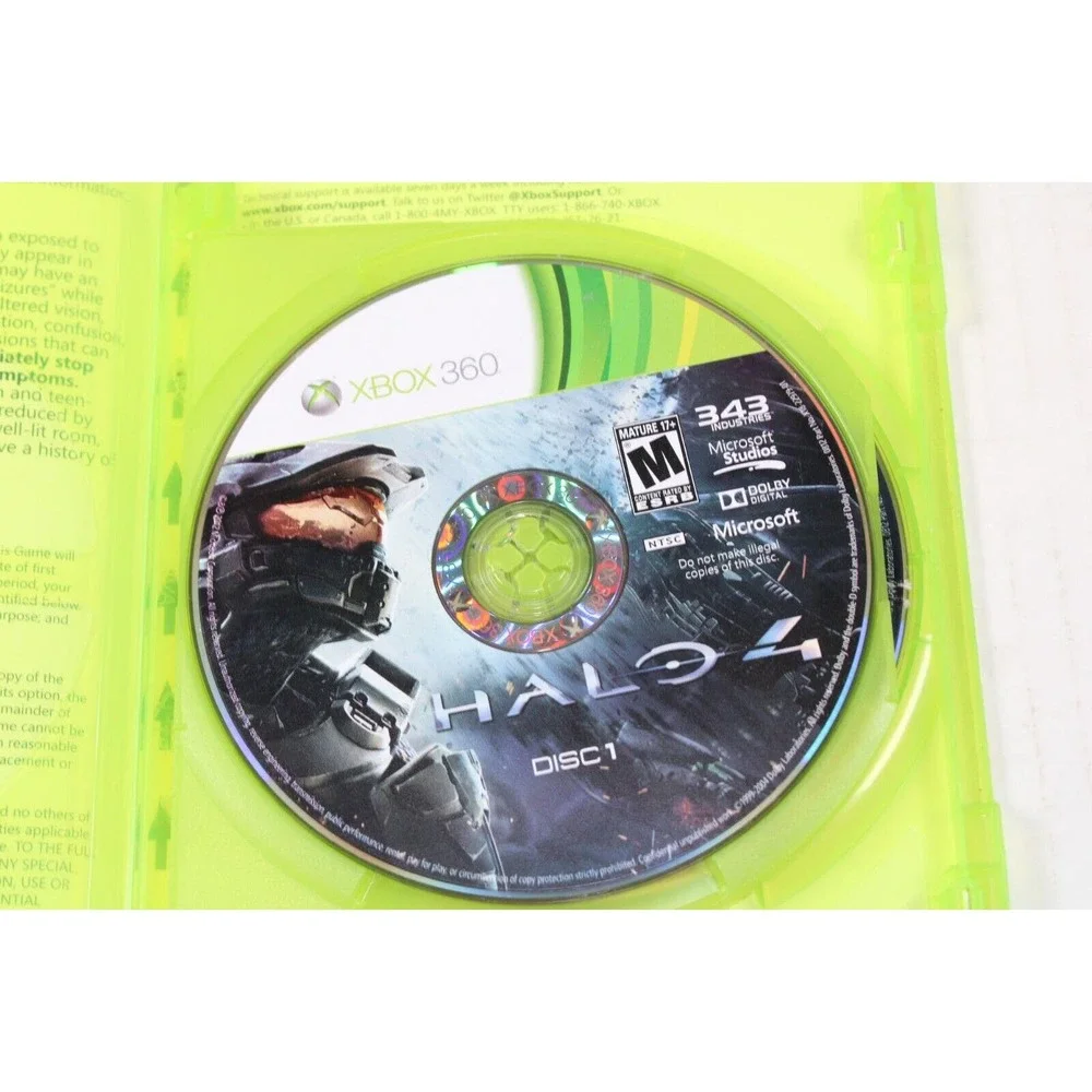 Halo 4 (Microsoft Xbox 360, 2012) authentic, both discs included, tested